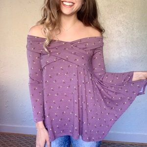 Altar’d State Off The Shoulder Floral Top